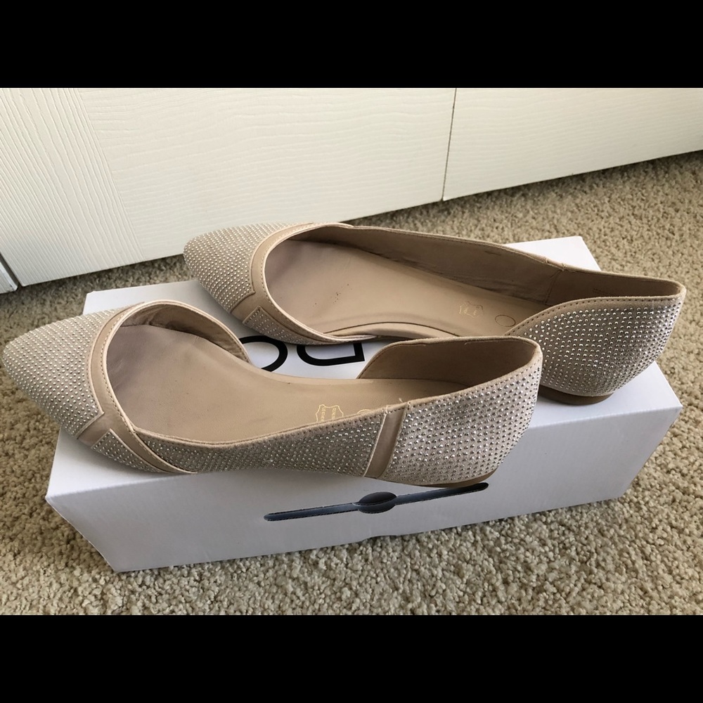 Aldo Rosee sparkle stud flats
